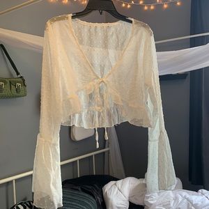 Sheer white coverall